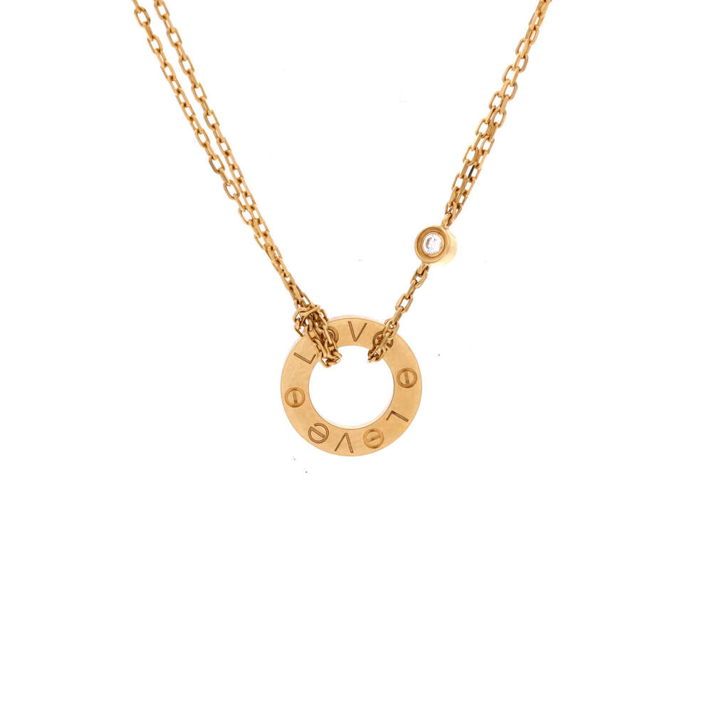 Cartier 2 Diamonds Love Pendant Necklace